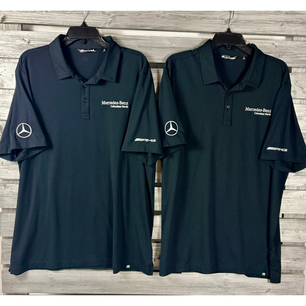 Travis Mathew Mercedes-Benz AMG Polo Shirt Mens XXL Employee Golf Lot 2